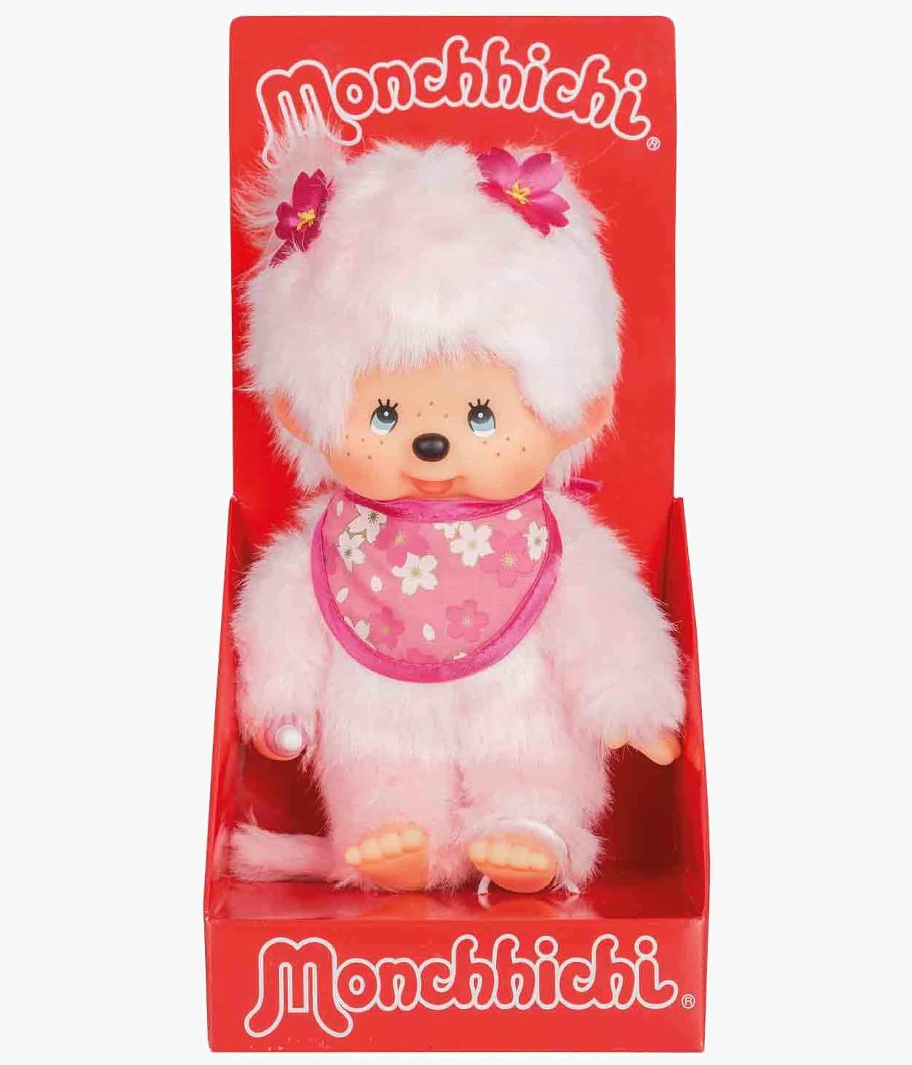 さくら、スワロフスキー　モンチッチ Sekiguchi 242467 Monchhichi Cherry Blossom Keychain, Floral, Pink