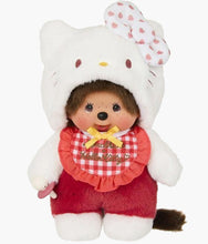 Load image into Gallery viewer, Monchhichi x Hello Kitty Gingham Check Plush Doll