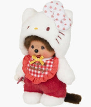 Load image into Gallery viewer, Monchhichi x Hello Kitty Gingham Check Plush Doll