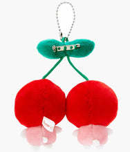 Load image into Gallery viewer, Hello Kitty + Mimmy Cherry Plush Brooch Keychain (Sanrio Japan)