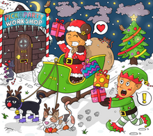 Load image into Gallery viewer, Pickaparty Winter Coloring Page PDF - (Digital Download)