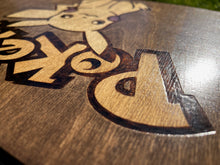 Load image into Gallery viewer, Hand Burned Wooden Storage Box - Pokemon Pikachu