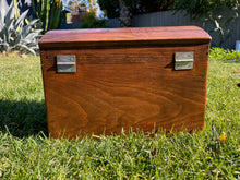 Load image into Gallery viewer, Hand Burned Wooden Storage Trunk - Studio Ghibli