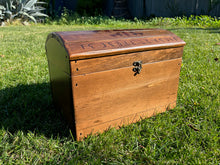 Load image into Gallery viewer, Hand Burned Wooden Storage Trunk - The Legend of Zelda