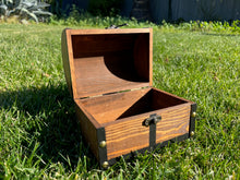 Load image into Gallery viewer, Hand Burned Wooden Treasure Chest - Batman