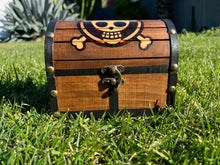 Load image into Gallery viewer, Hand Burned Wooden Treasure Chest - One Piece