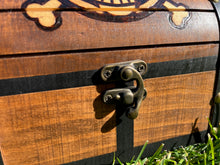 Load image into Gallery viewer, Hand Burned Wooden Treasure Chest - One Piece