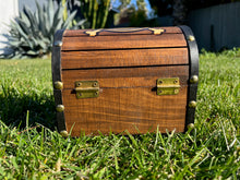 Load image into Gallery viewer, Hand Burned Wooden Treasure Chest - One Piece