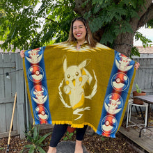 Load image into Gallery viewer, Pikachu Poncho - Adult Size