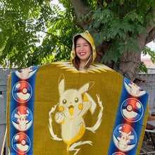 Load image into Gallery viewer, Pikachu Poncho - Adult Size