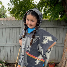 Load image into Gallery viewer, Pikachu Poncho - Youth Size