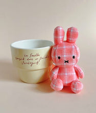 Load image into Gallery viewer, Miffy - Plush Plaid Keychain - Pink