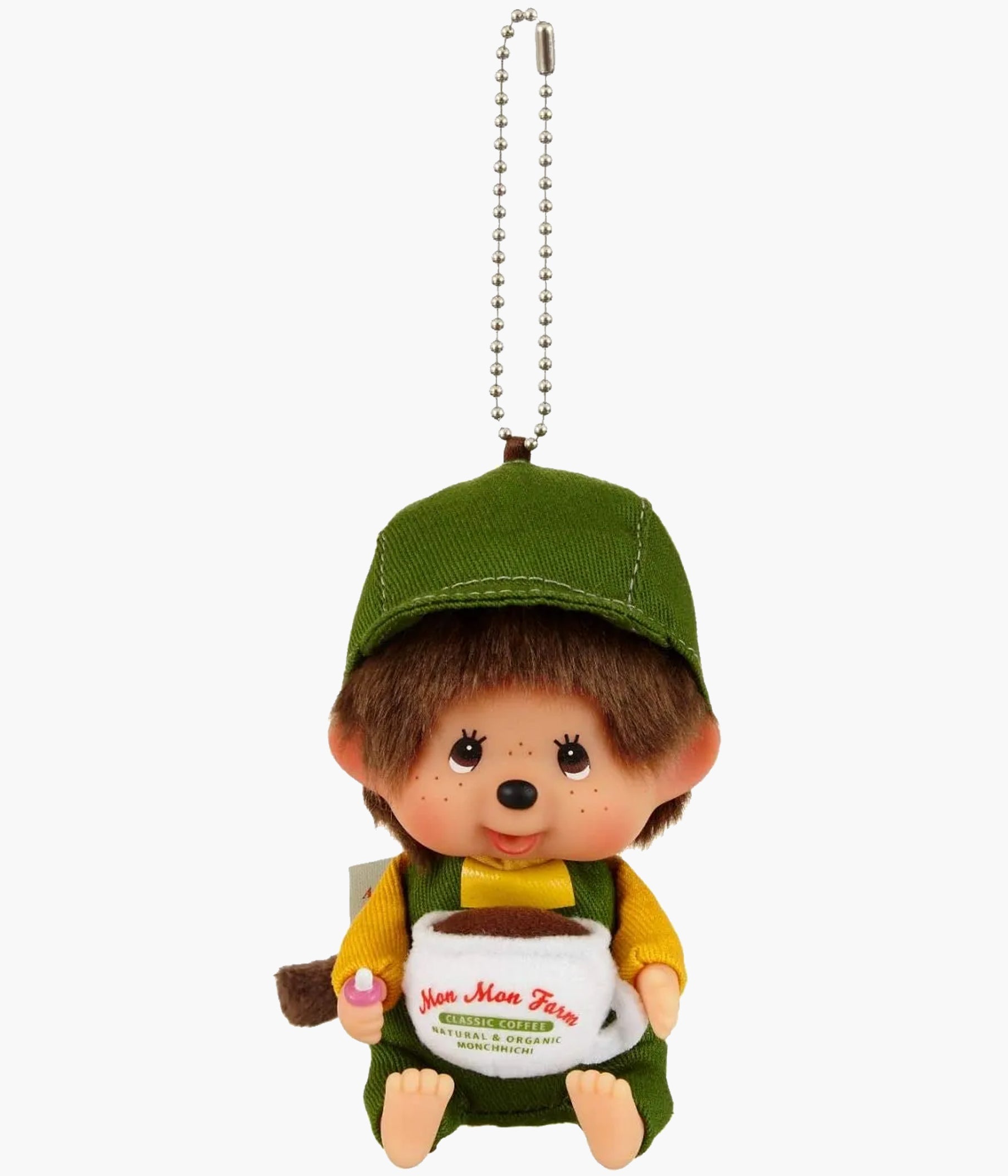 Mon Mon Farm コーヒー モンチッチ Sサイズ Monchhichi - Mon Mon Farm Coffee Boy - Plush Keychain – Pickaparty
