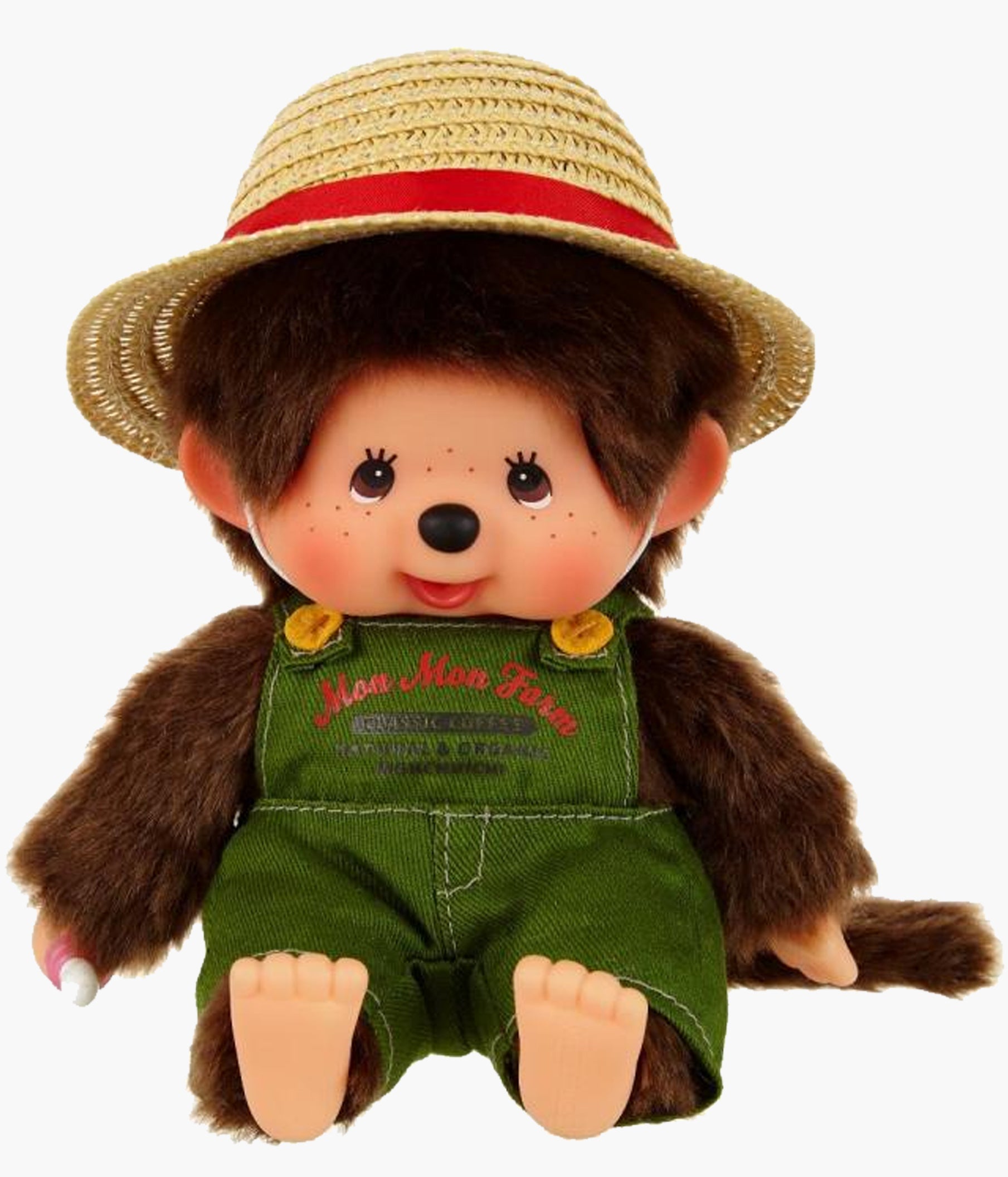 新品 Mon Mon Farm モンチッチ monchhichi 4530 Monchhichi - Mon Mon Farmer Boy Plush Doll – Pickaparty