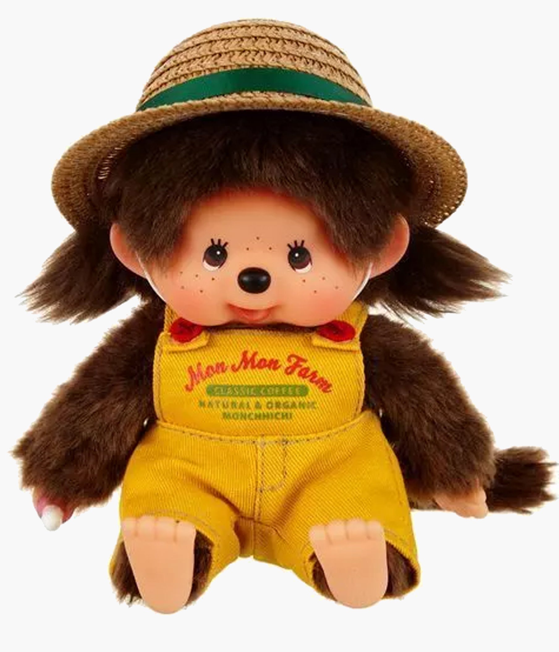 新品 Mon Mon Farm モンチッチ monchhichi 4530 Monchhichi - Mon Mon Farmer Girl Plush Doll – Pickaparty