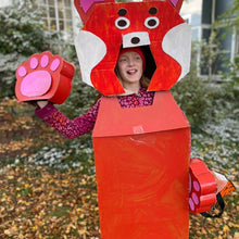 Load image into Gallery viewer, Red Panda Cardboard Costume Templates PDF - (Digital Download)
