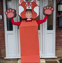 Load image into Gallery viewer, Red Panda Cardboard Costume Templates PDF - (Digital Download)