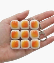 Load image into Gallery viewer, 9-Key Toast Bread Keyboard Clicker Fidget Keychain