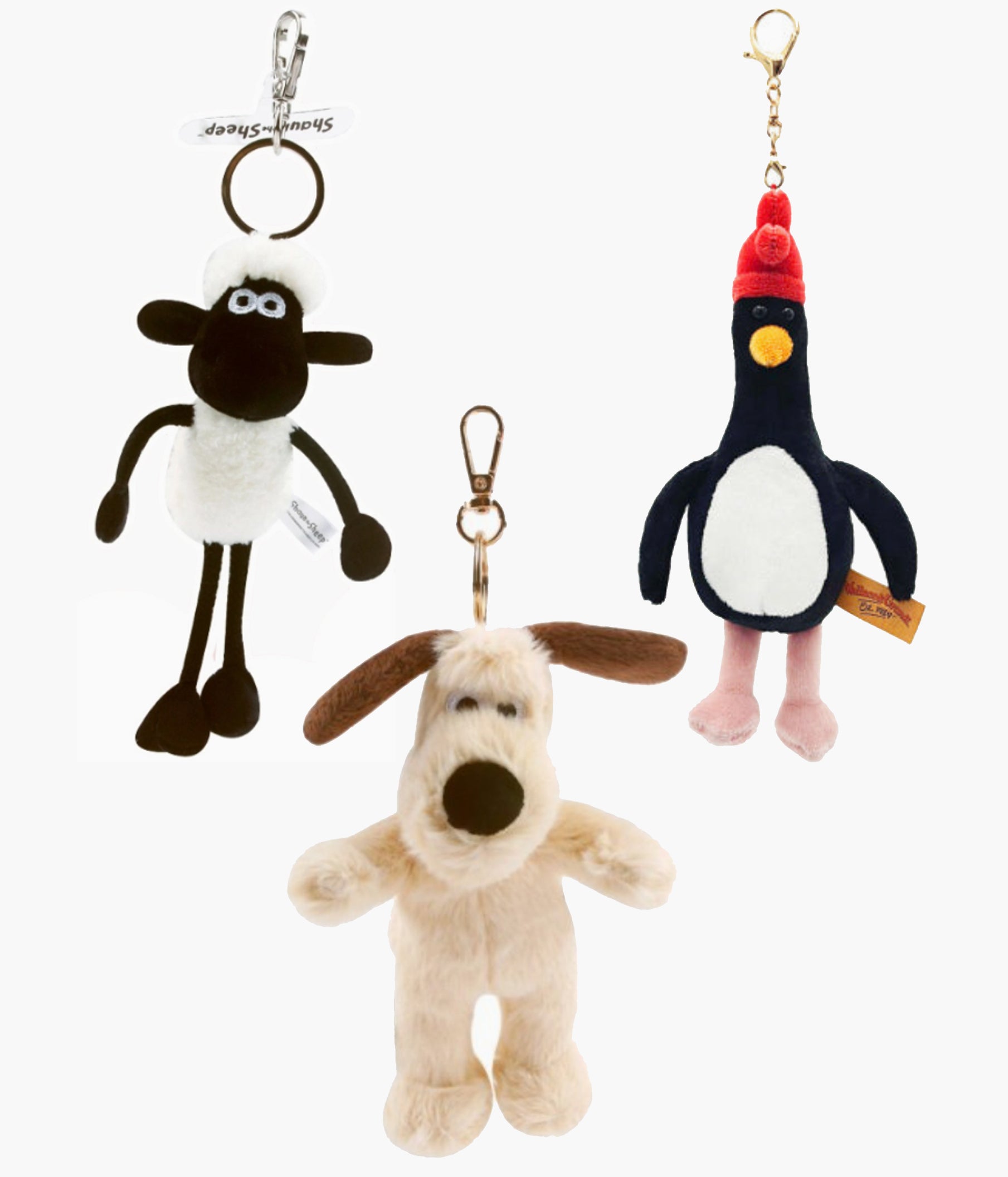 Wallace & Gromit & Shaun the Sheep Plush Keychain – Pickaparty