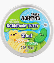 Load image into Gallery viewer, Crazy Aaron's - Popcorn/Pickle Scentsory™ Duo Putty
