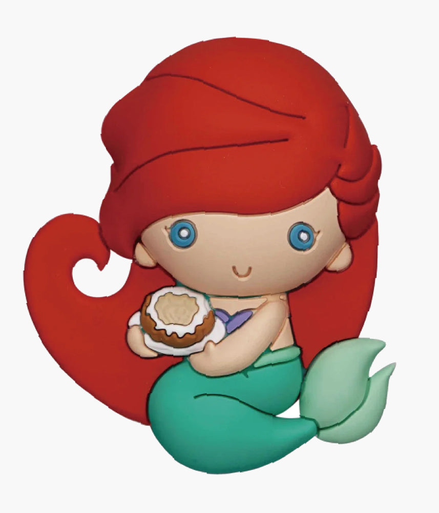 Ariel With Food - 3D Foam Magnet