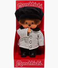 Load image into Gallery viewer, Monchhichi - Striped Jacket Beret Boy Plush Doll
