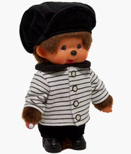 Load image into Gallery viewer, Monchhichi - Striped Jacket Beret Boy Plush Doll
