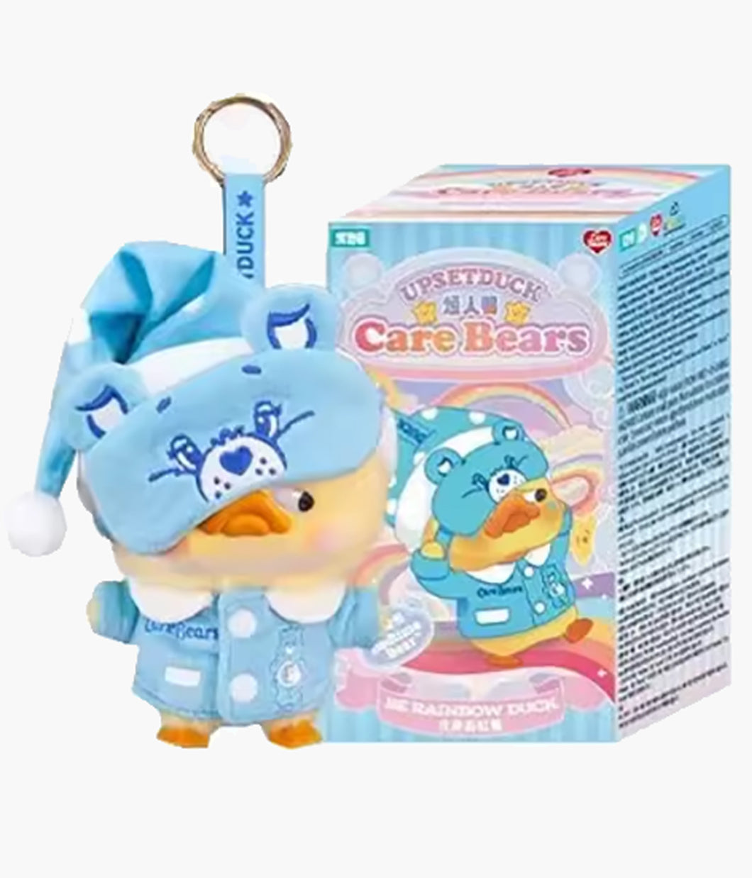 Care Bear X UpsetDuck - Be Rainbow Duck - Plush Keychain Blind Box