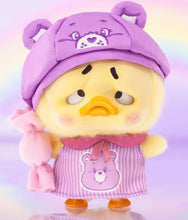 Load image into Gallery viewer, Care Bear X UpsetDuck - Be Rainbow Duck - Plush Keychain Blind Box
