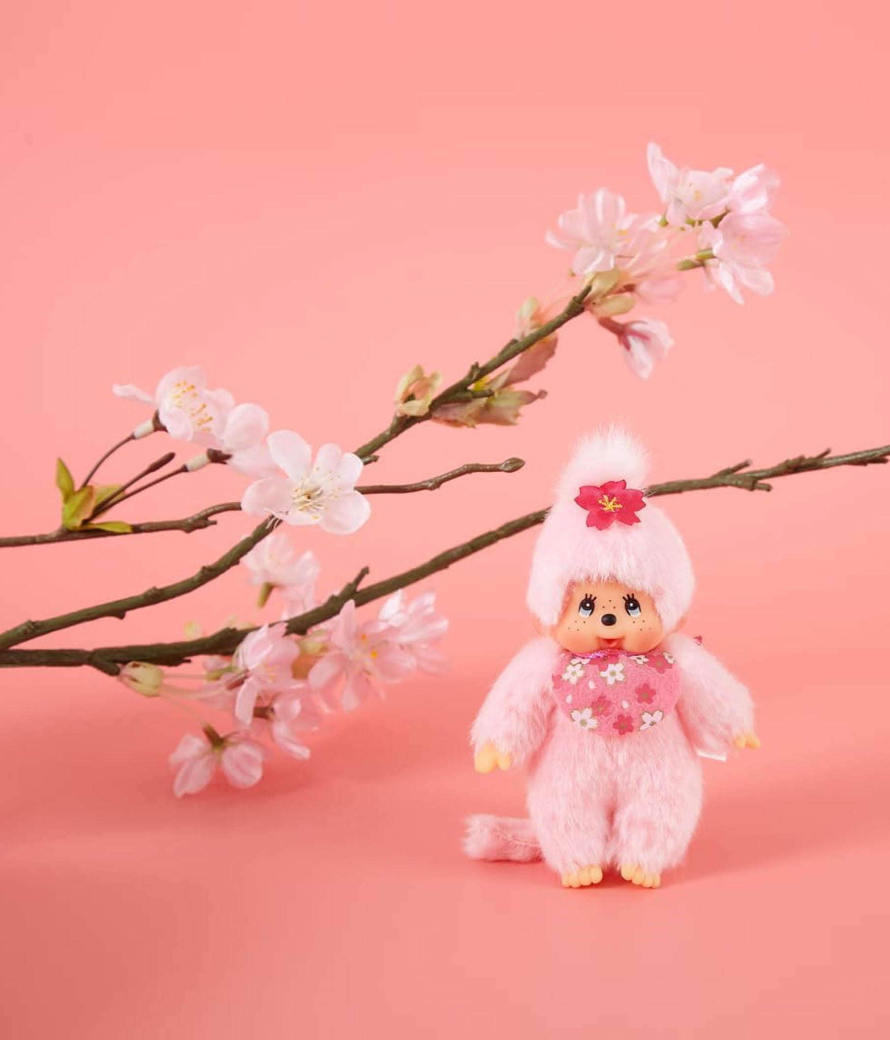 Monchhichi - Sakura Cherry Blossom Girl - Classic Keychain