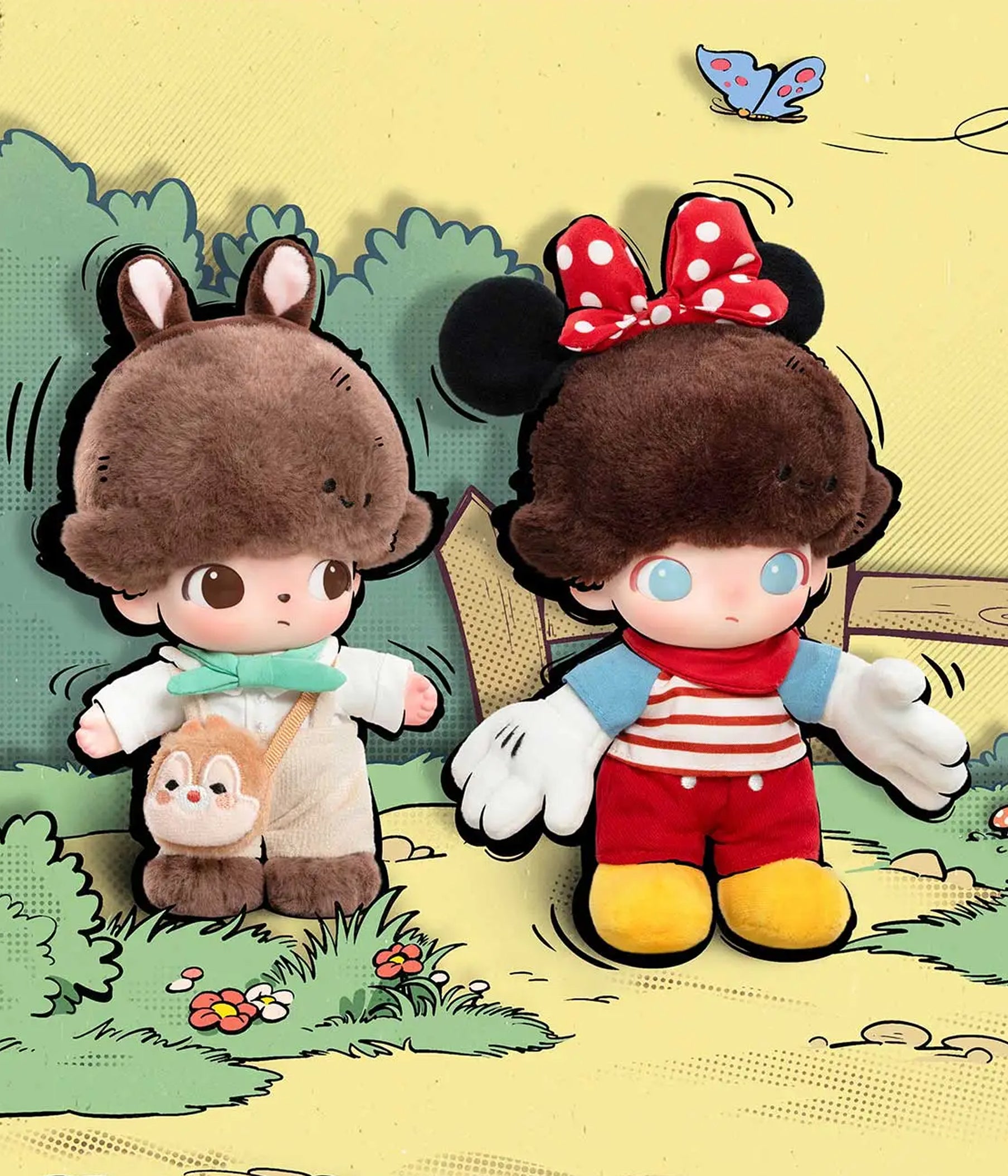 その他 Dimoo World Disney DIMOO WORLD × DISNEY Series-Vinyl Plush Keychain Blind Box