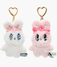 Load image into Gallery viewer, Esther Bunny Mini Plush Keychain

