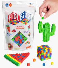 Load image into Gallery viewer, FidlBitz® - Revolutionary Cubes That Stick Together, But Not Sticky! - Bag of Bitz (Assorted Colors)
