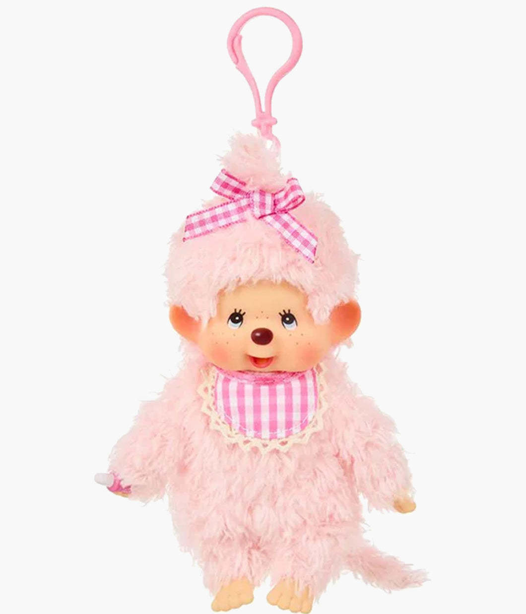 Monchhichi - Fluffy Pink Girl - Bag Charm