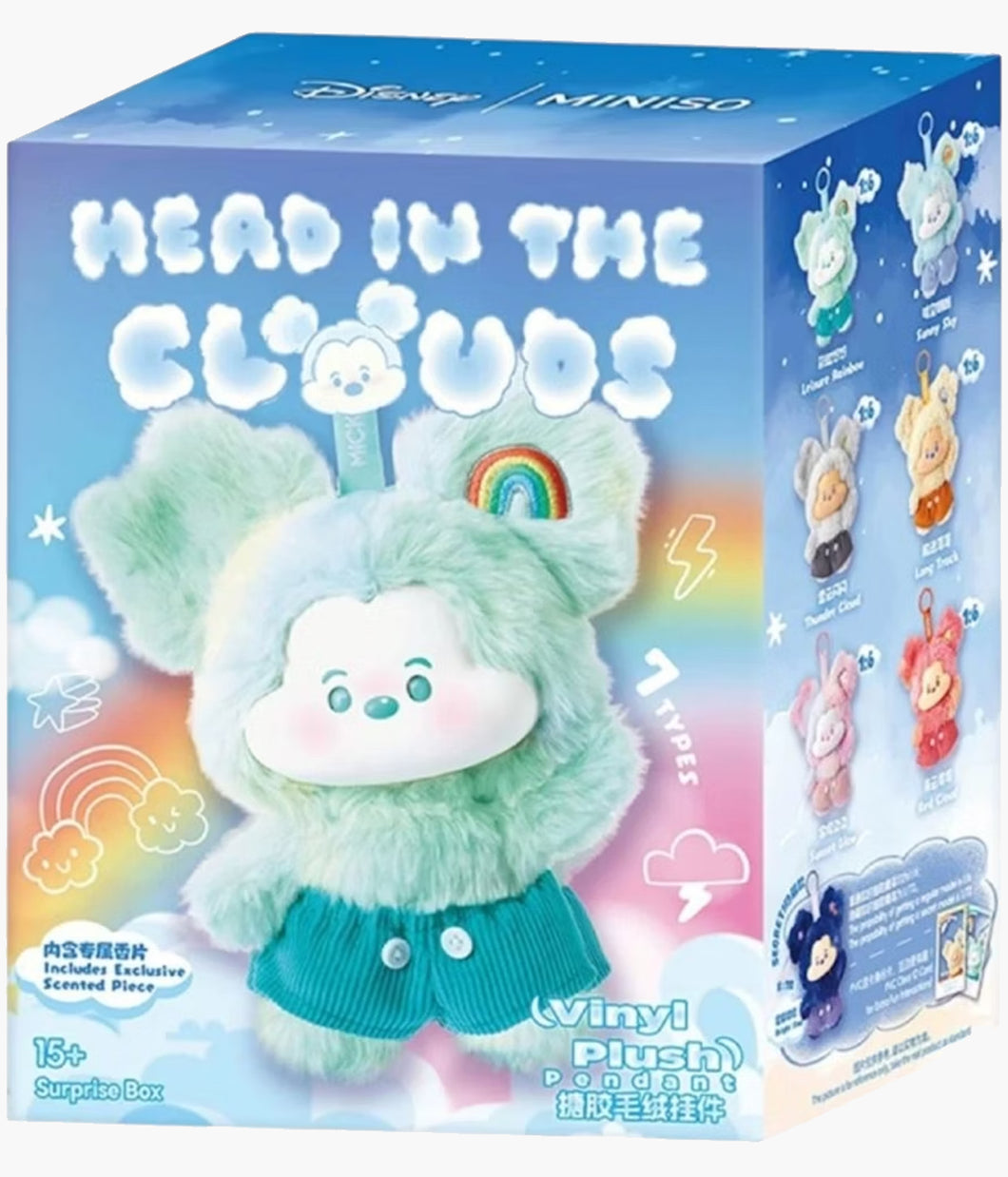 Disney - Mickey Head In The Clouds - Plush Pendant Blind Box