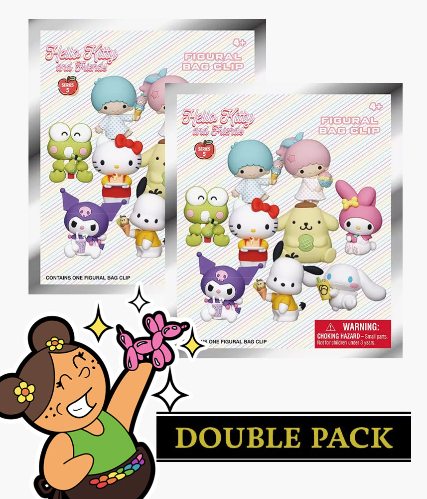 サンリオ⑤ Hello Kitty & Friends Series 5 3D Foam Bag Clip – Grotto Treasures