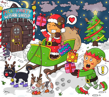 Load image into Gallery viewer, Pickaparty Winter Coloring Page PDF - (Digital Download)
