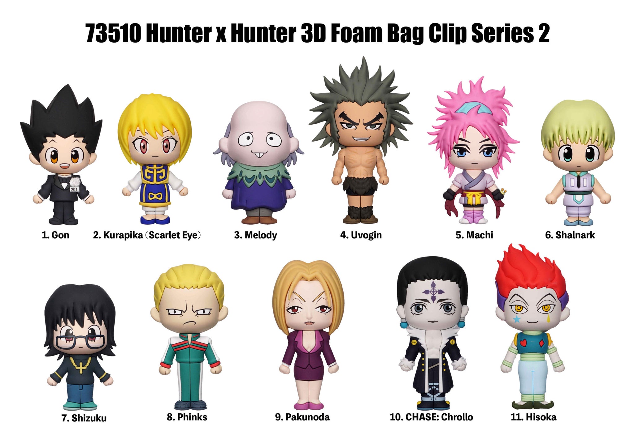 Hunter x Hunter - Series 2 - 3D Foam Bag Clip – Pickaparty