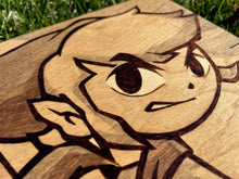 Load image into Gallery viewer, Hand Burned Wooden Plaque - Toon Link
