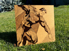 Load image into Gallery viewer, Hand Burned Wooden Plaque - Superman
