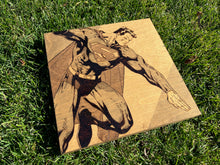 Load image into Gallery viewer, Hand Burned Wooden Plaque - Superman
