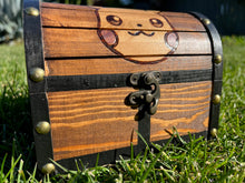 Load image into Gallery viewer, Hand Burned Wooden Treasure Chest - Pikachu
