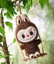 Load image into Gallery viewer, Labubu - Timber Workshop - Playing On The Swing - Plush Pendant
