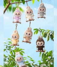 Load image into Gallery viewer, Labubu - Timber Workshop - Playing On The Swing - Plush Pendant
