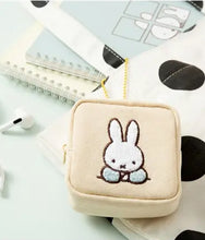 Load image into Gallery viewer, Miffy Mini Square Cotton Pouch - Beige
