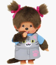 Load image into Gallery viewer, Monchhichi - Cat Overall Plush Doll
