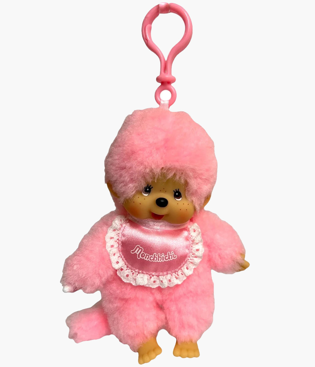 Monchhichi - Satin Lace Bib Plush Keychain - Pink – Pickaparty