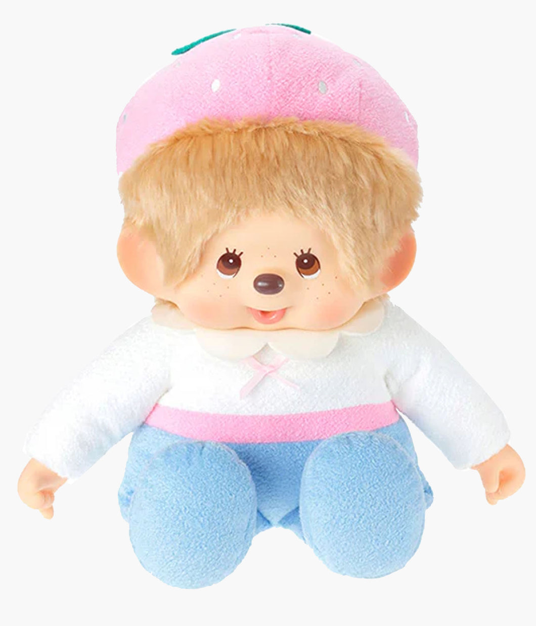 Monchhichi - Sweet Sugar Soft Large Boy Strawberry Cake Romper