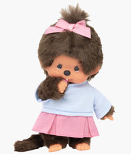 Load image into Gallery viewer, Monchhichi - Pink Skirt Girl Plush

