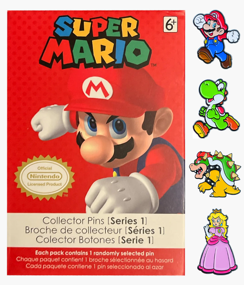 Super Mario Enamel Collector Pins - Series 1 - Blind Box